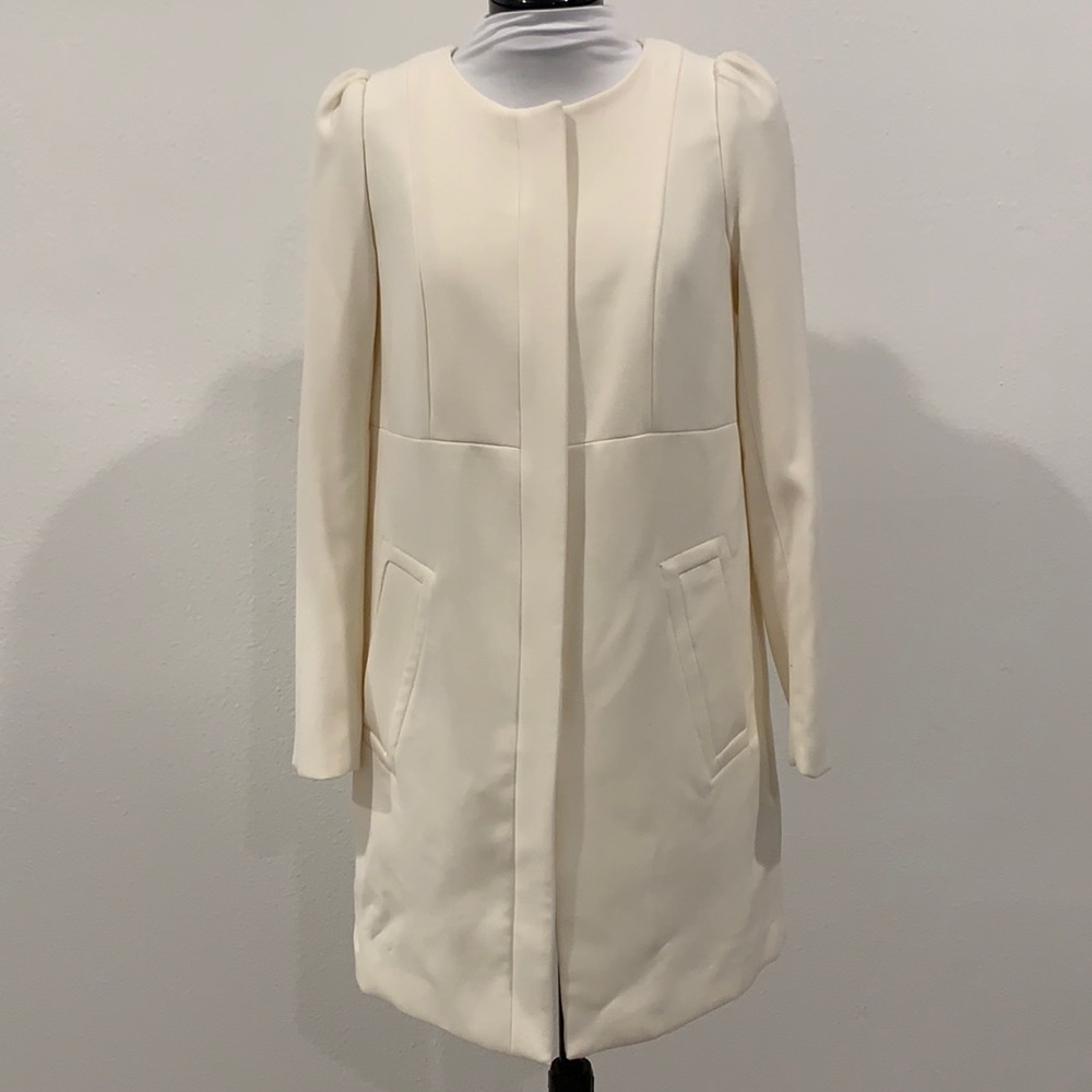 NWT H&M cream jacket sz 8